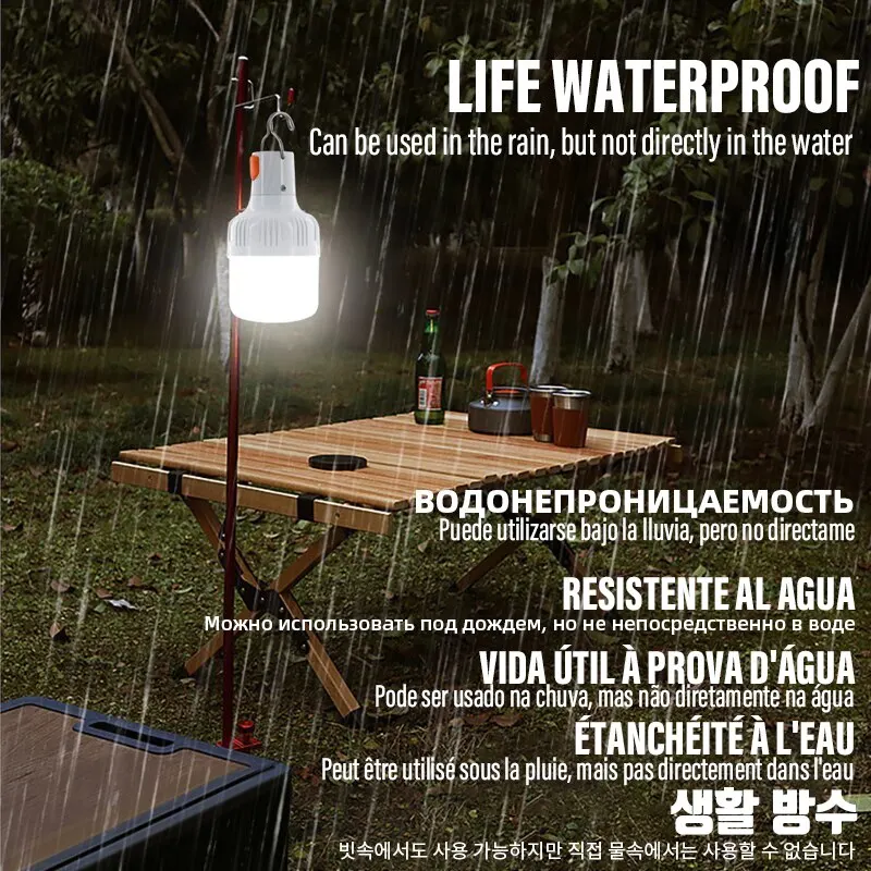 مصابيح في الهواء الطلق مصابيح في حالات الطوارئ تصنعها بمصابيح عالية السطوع للتخييم والصيد - الصورة 2