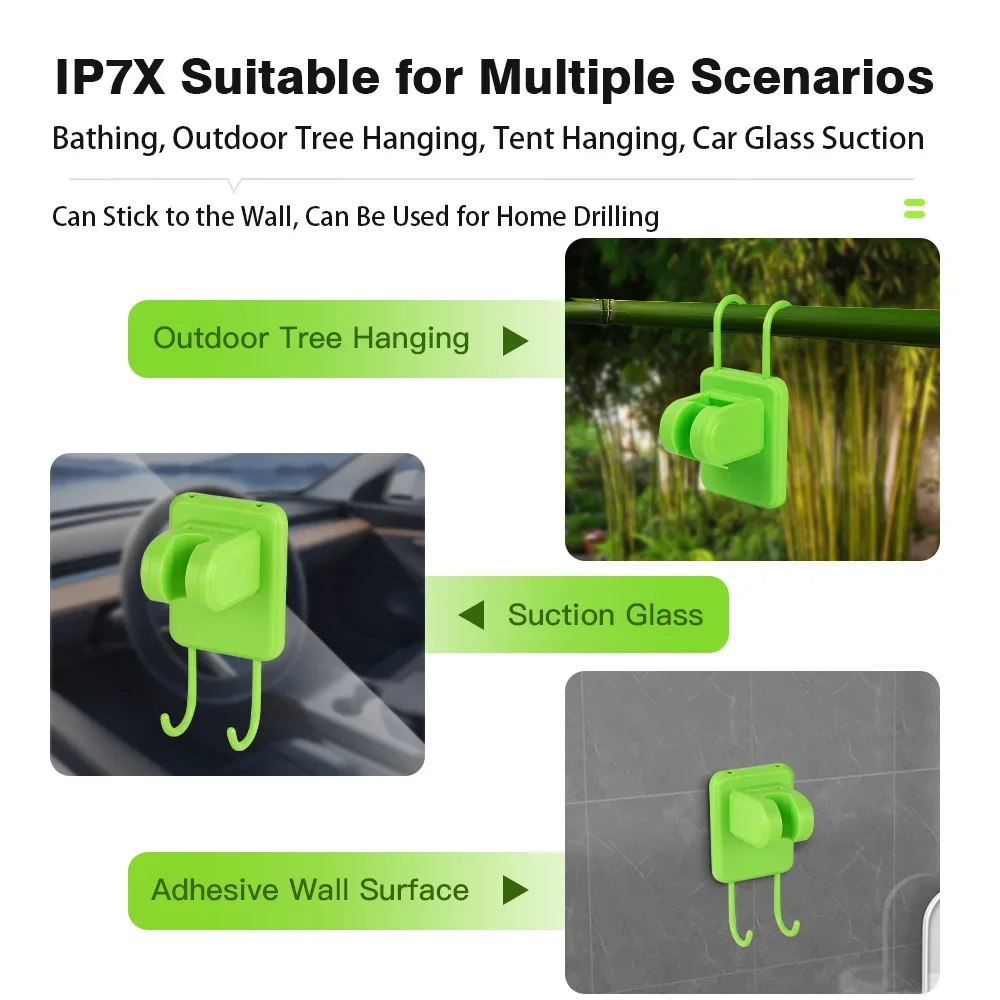 مضخة دش للتخييم RV طقم دش خارجي مع شاشة كاملة شاشة ديجيتال ذكية - الصورة 4