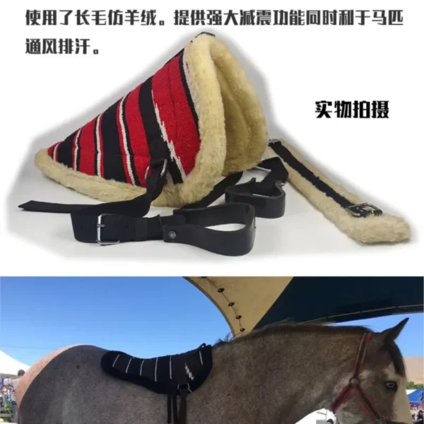 ⁦حصيرة ركوب الخيل المتموجة ، وسادات سرج تدريب الحصان المنغولي ، سرج التدريب الخفيف⁩ - الصورة ⁦4⁩